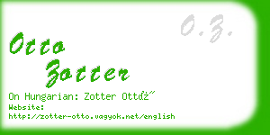 otto zotter business card